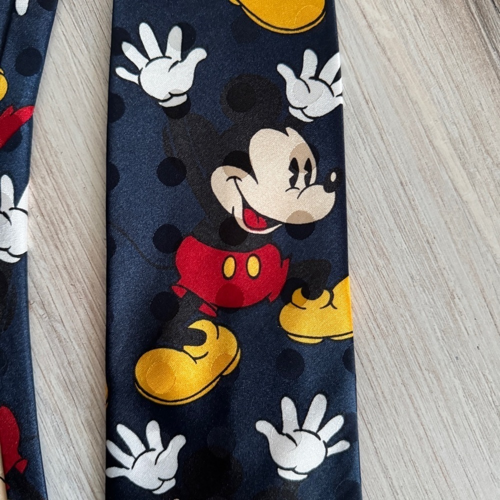 Vintage Disney Mickey Mouse Tie | Rudy Cervantes Los Angeles | 59” Novelty Tie - Picture 7 of 10